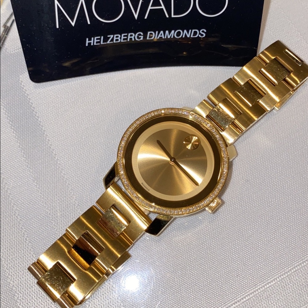 Gold Movado watch